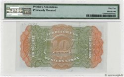 10 Shillings Spécimen SAMOA  1922 P.07s SC+