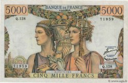 5000 Francs TERRE ET MER FRANKREICH  1953 F.48.08 VZ+