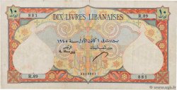 10 Livres LIBANO  1945 P.050 MB
