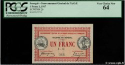 1 Franc SENEGAL  1917 P.02b SC+
