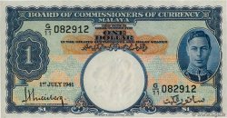 1 Dollar MALAYA  1941 P.11 EBC