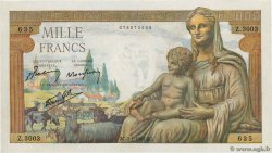 1000 Francs DÉESSE DÉMÉTER FRANCE  1943 F.40.15