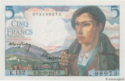 5 Francs BERGER FRANCE  1947 F.05.07