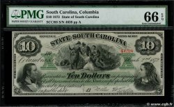 10 Dollars ÉTATS-UNIS D&nbsp;AMÉRIQUE Columbia 1872 PS.3324