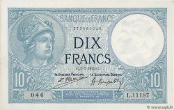 10 Francs MINERVE FRANKREICH  1923 F.06.07 VZ+
