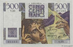 500 Francs CHATEAUBRIAND FRANCE  1945 F.34.02