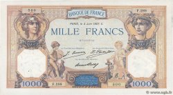 1000 Francs CÉRÈS ET MERCURE FRANKREICH  1927 F.37.01 fVZ