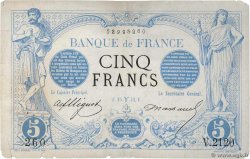 5 Francs NOIR FRANCIA  1873 F.01.16 RC+
