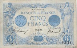 5 Francs BLEU FRANCIA  1913 F.02.17 BB