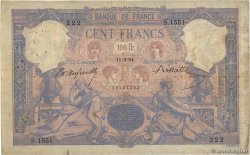 100 Francs BLEU ET ROSE Numéro spécial FRANCE  1894 F.21.07 F-
