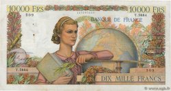 10000 Francs GÉNIE FRANÇAIS FRANCIA  1953 F.50.68