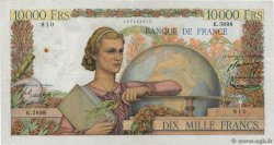 10000 Francs GÉNIE FRANÇAIS FRANKREICH  1953 F.50.68 SS