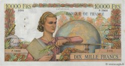 10000 Francs GÉNIE FRANÇAIS FRANCIA  1953 F.50.68 BC+