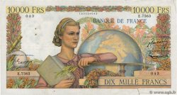 10000 Francs GÉNIE FRANÇAIS FRANCE  1954 F.50.72 F