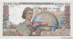 10000 Francs GÉNIE FRANÇAIS FRANKREICH  1950 F.50.29 VZ