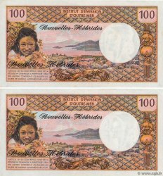 100 Francs Consécutifs NUOVE EBRIDI  1977 P.18d SPL+