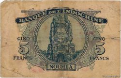 5 Francs NOUVELLE CALÉDONIE  1944 P.48 B