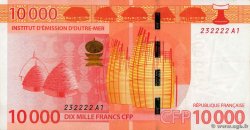 10000 Francs FRENCH PACIFIC TERRITORIES  2014 P.08 VF