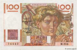 100 Francs JEUNE PAYSAN FRANCIA  1947 F.28.15 q.AU