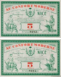 5 Francs Consécutifs FRANCE régionalisme et divers Nice 1930 