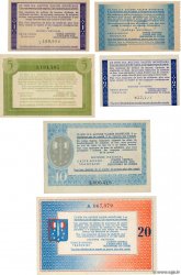 50c à 20F Bons de Solidarité Lot FRANCE regionalism and various  1941 KL.01 à 07 UNC-