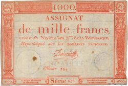 1000 Francs FRANCE  1795 Ass.50a TB+