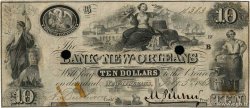 10 Dollars Annulé UNITED STATES OF AMERICA New Orleans 1862  VF