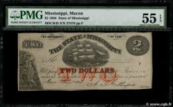 2 Dollars UNITED STATES OF AMERICA Macon 1864 PS.1398b AU
