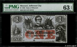 1 Dollar ESTADOS UNIDOS DE AMÉRICA Jefferson City 1862 PS.1431b FDC