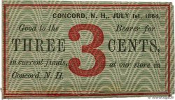3 Cents VEREINIGTE STAATEN VON AMERIKA Concord 1864 