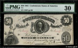 50 Dollars KONFÖDERIERTE STAATEN VON AMERIKA  1861 P.11 SS