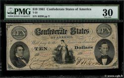 10 Dollars 美利堅聯盟國  1861 P.24