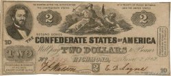 2 Dollars 美利堅聯盟國  1862 P.41 XF