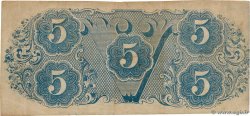 5 Dollars ESTADOS CONFEDERADOS DE AMÉRICA  1863 P.59b MBC