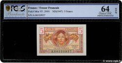 5 Francs TRÉSOR FRANÇAIS FRANCE  1947 VF.29.01 UNC-