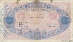 500 Francs BLEU ET ROSE FRANCE  1912 F.30.20 VG