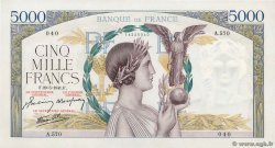 5000 Francs VICTOIRE Impression à plat FRANCIA  1941 F.46.22 AU