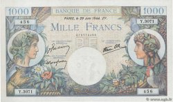 1000 Francs COMMERCE ET INDUSTRIE FRANCE  1944 F.39.09 SUP