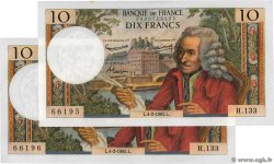 10 Francs VOLTAIRE Consécutifs FRANKREICH  1965 F.62.13 fST+