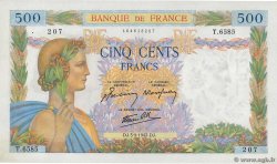 500 Francs LA PAIX FRANCIA  1942 F.32.39 SC