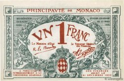 1 Franc Spécimen MONACO  1920 P.05rs pr.NEUF