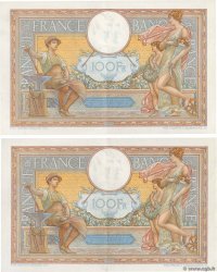100 Francs LUC OLIVIER MERSON type modifié Consécutifs FRANCIA  1938 F.25.26 EBC