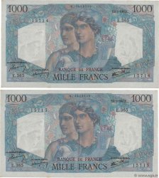 1000 Francs MINERVE ET HERCULE Consécutifs FRANCE  1947 F.41.18 SPL
