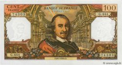 100 Francs CORNEILLE FRANKREICH  1970 F.65.29 fST+