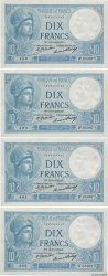 10 Francs MINERVE Consécutifs FRANCE  1932 F.06.16 SUP