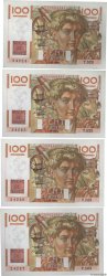 100 Francs JEUNE PAYSAN Consécutifs FRANCE  1953 F.28.35 pr.NEUF