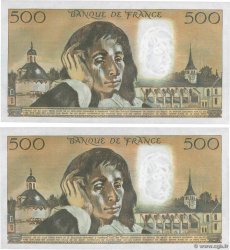 500 Francs PASCAL Consécutifs FRANCE  1975 F.71.13 SPL
