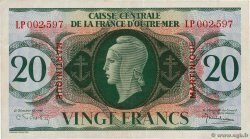 20 Francs MARTINIQUE  1944 P.24 MBC