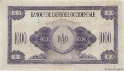 1000 Francs FRENCH WEST AFRICA  1942 P.32a MBC