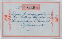 6 Skilling Rigsmönt GROENLAND  1856 P.A33r SUP+